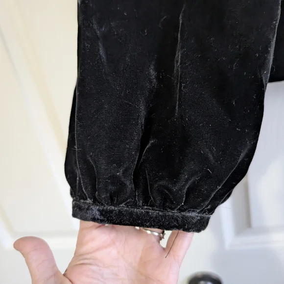 NWT Apt 9 Black Crushed Velvet Dress Jacket Size 14 - Picture 3 of 9